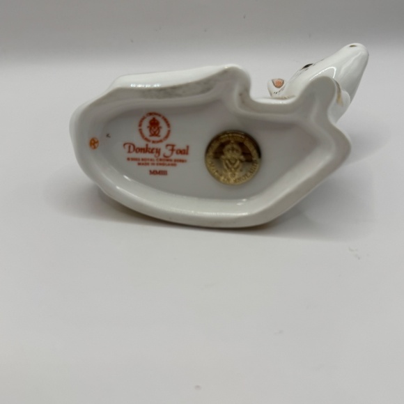 Royal Crown Derby Donkey Foal bone china paperweight figurine. Gold Stopper EUC - Picture 8 of 11